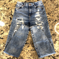 Size 26 X 27.5 Bluenotes Women’s Denim Super High Rise Jegging Rips Grunge X