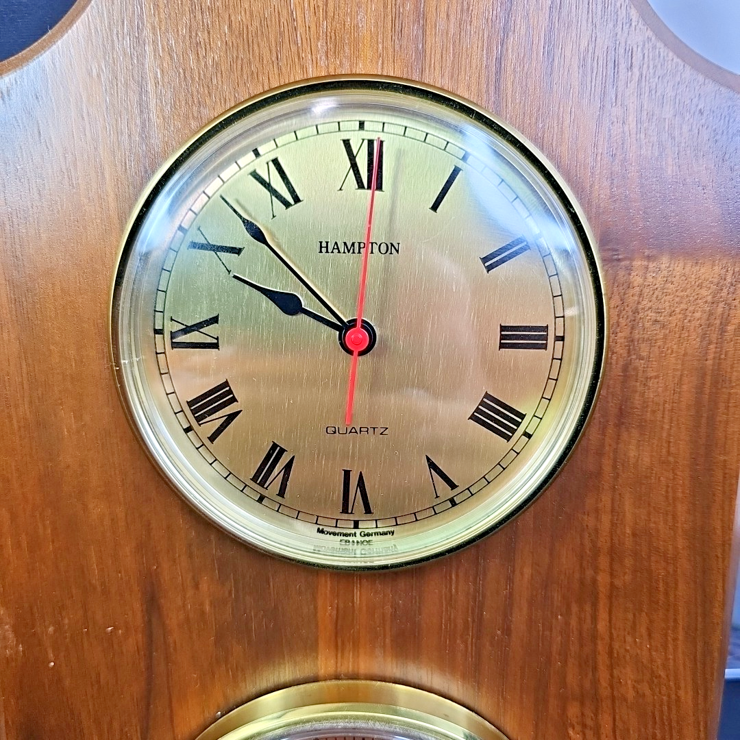 Hampton Weather Station - Clock Thermometer Hygro Made In FRANCE New Battery