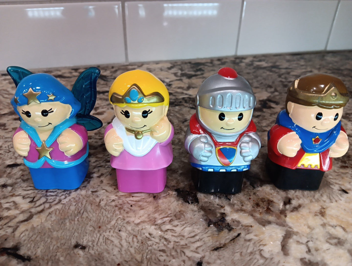 Mega Blocks Figures Set Of 4 Building Block Action Figures Cake Toppers Figurine