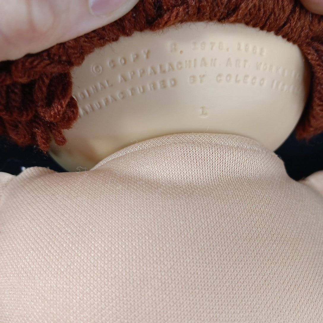 1985 15in VTG Cabbage Patch Kids Doll With Sweater Brown Hair Eyes #1 TW