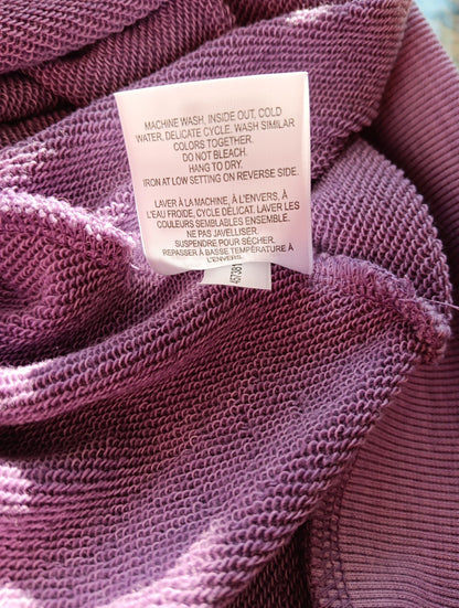 4x Plus Size Womens Sleeveless Hoodie Purple Active Zone Plus Size Very Good KH