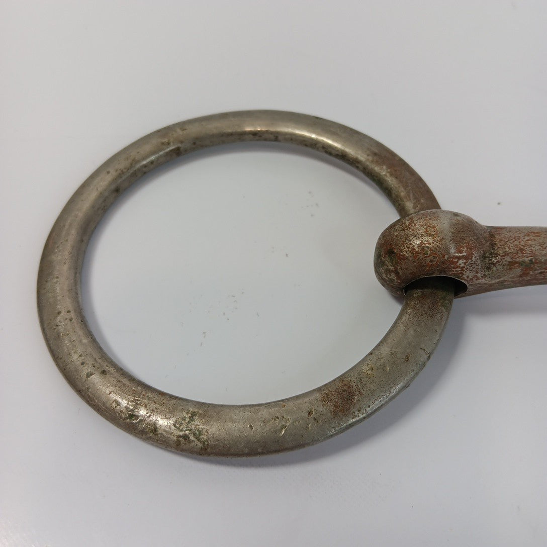Horse Bridal Bit Iron Single Jointed Loose Iron Ring Snaffle Western 12”  X