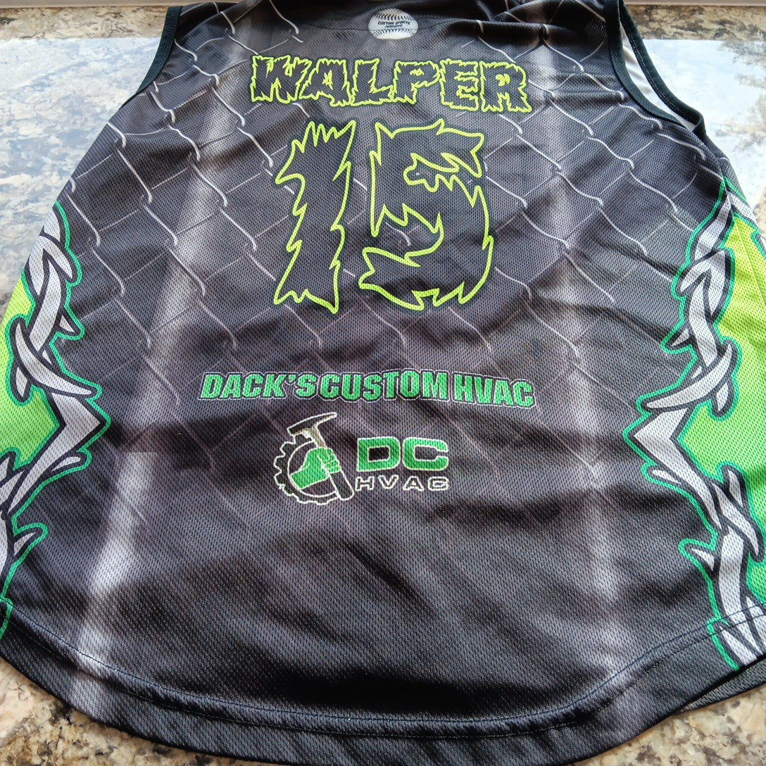 Small Mens Jersey Sleeveless Shirt Smokin Basses Custom Jersey Shirt CA