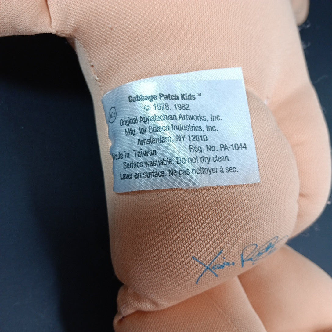 1985 15in VTG Cabbage Patch Kids Doll With Sweater Brown Hair Eyes #1 TW