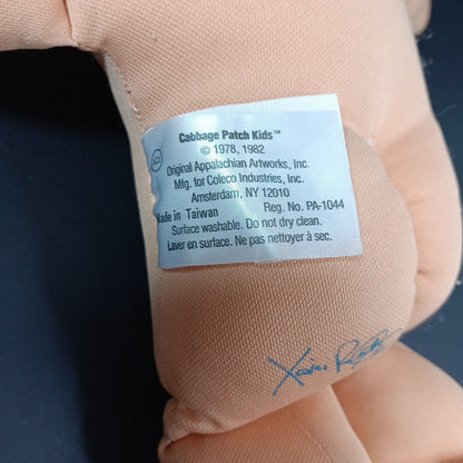 1985 15in VTG Cabbage Patch Kids Doll With Sweater Brown Hair Eyes #1 TW