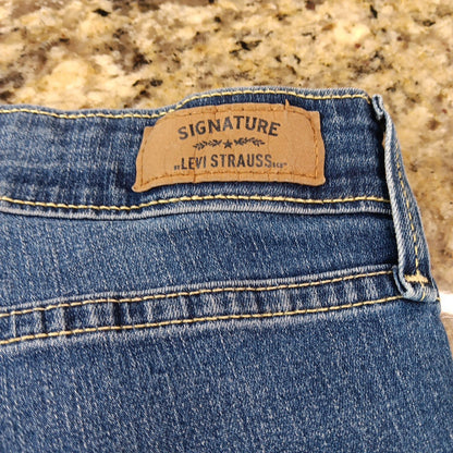 Size 27 X 28 Levi Strauss Signature Modern Skinny Womens Blue Jeans Good Cond PK
