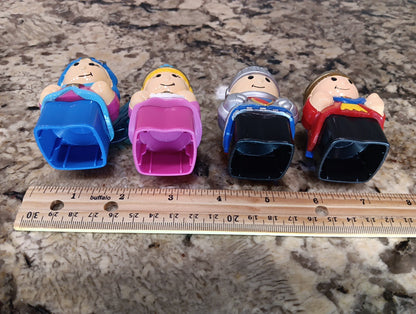 Mega Blocks Figures Set Of 4 Building Block Action Figures Cake Toppers Figurine