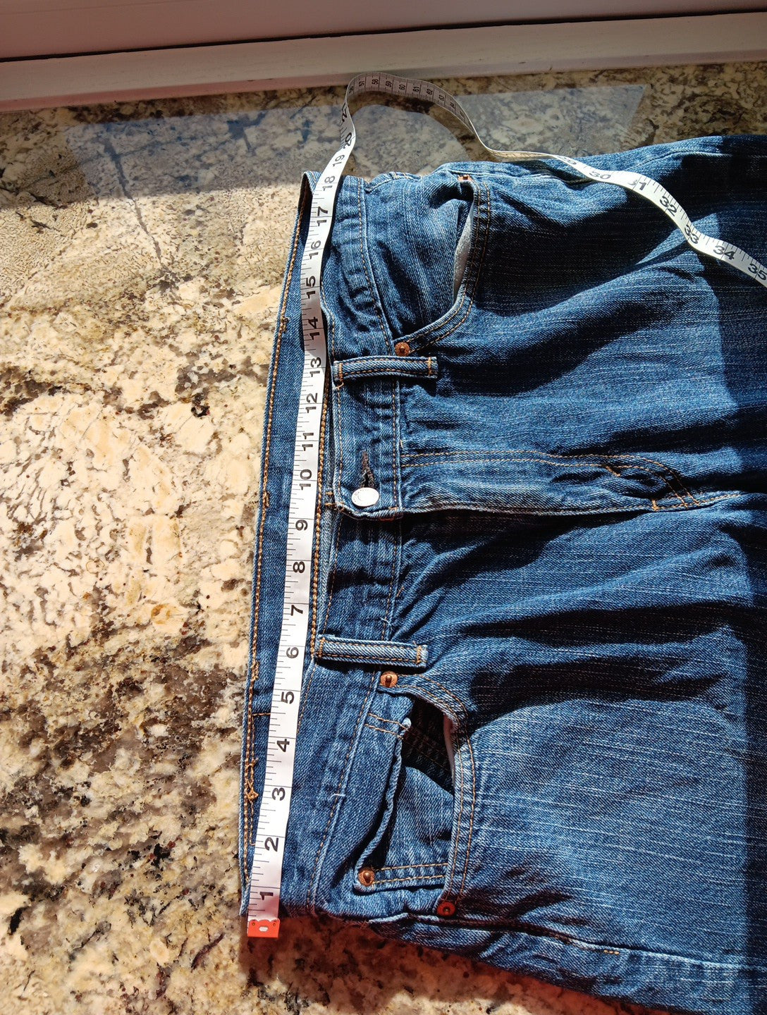 Levi Premium 511 Denim Jeans Mens Size 38x32 Blue Regular Straight See Notes BD