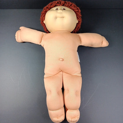 1985 15in VTG Cabbage Patch Kids Doll With Sweater Brown Hair Eyes #1 TW