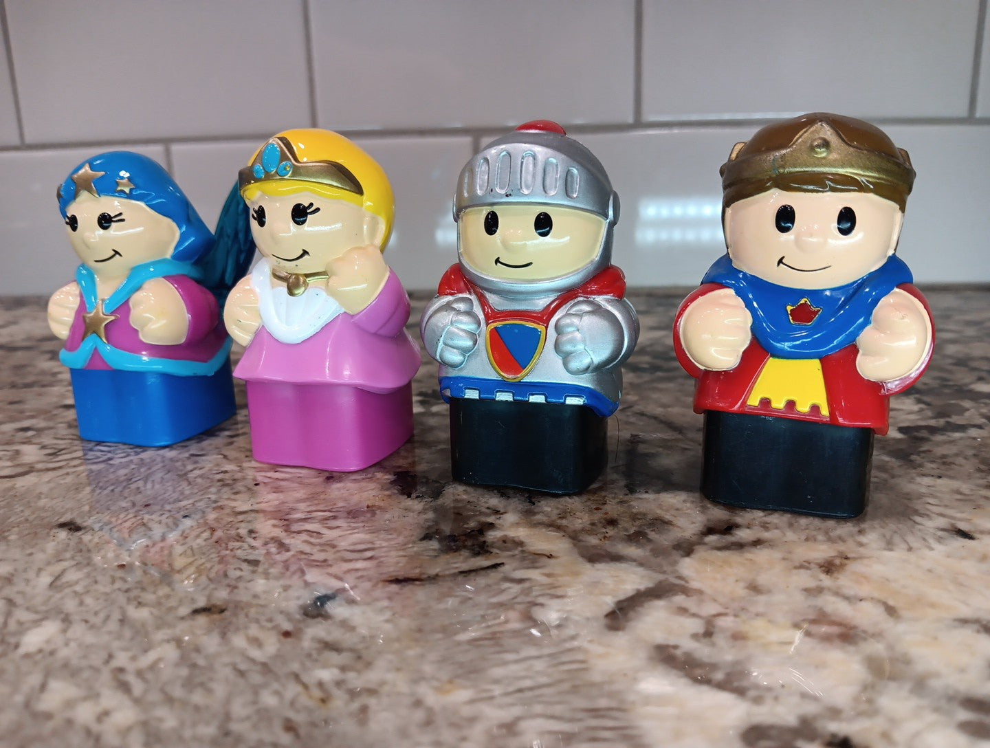 Mega Blocks Figures Set Of 4 Building Block Action Figures Cake Toppers Figurine