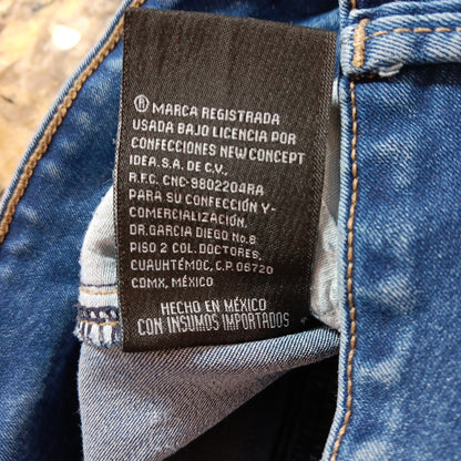 Size 7 X 27 Oh Pomp! Technofitted Skinny Stretch Ankle Womens Blue Jeans Mexico