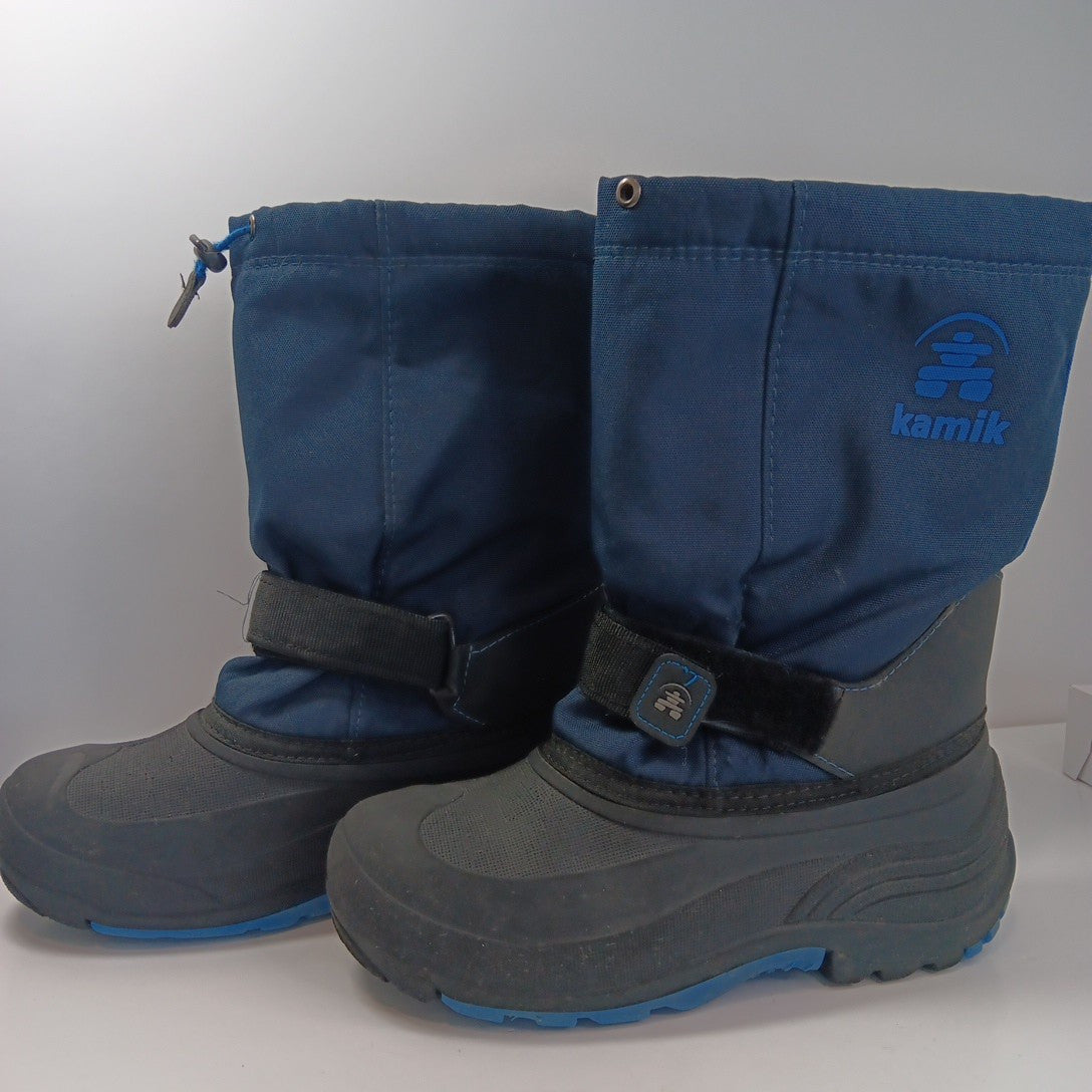 Size 7 Kamik Rocket Winter Men Or Boys Black Insulated Waterproof Made In CANADA