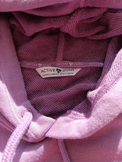 4x Plus Size Womens Sleeveless Hoodie Purple Active Zone Plus Size Very Good KH