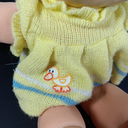 1985 15in VTG Cabbage Patch Kids Doll With Sweater Brown Hair Eyes #1 TW