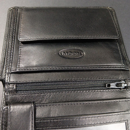 Like New Moon Shop Swiss Design Mens Cowhide Leather Wallet 5in X 4in X
