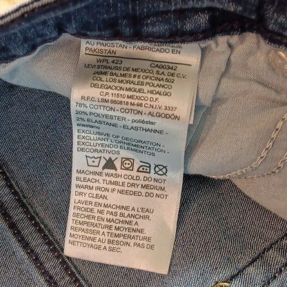 Size 27 X 28 Levi Strauss Signature Modern Skinny Womens Blue Jeans Good Cond PK