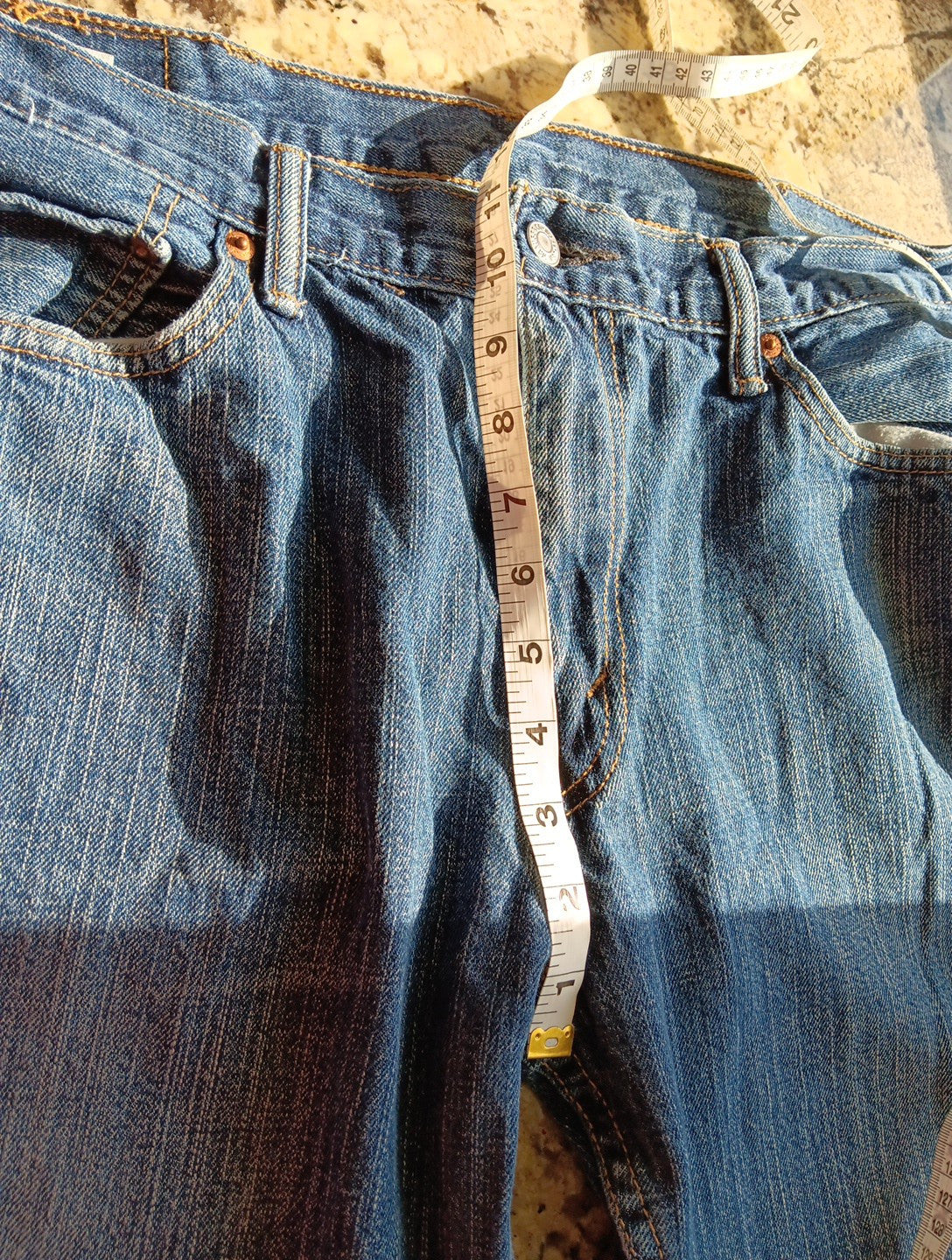 Levi Premium 511 Denim Jeans Mens Size 38x32 Blue Regular Straight See Notes BD