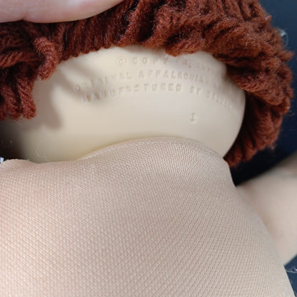 1985 15in VTG Cabbage Patch Kids Doll With Sweater Brown Hair Eyes #1 TW