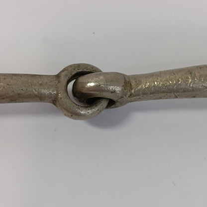Horse Bridal Bit Iron Single Jointed Loose Iron Ring Snaffle Western 12”  X