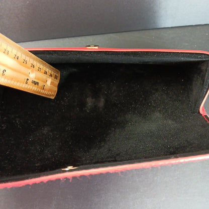 GUESS Red Case for Eyeglasses Sunglasses Faux Leather New Authentic