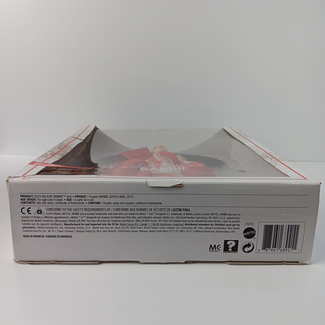 2019 Holiday Barbie Candy Cane Original Box Barbie Signature Joyeux Noel IN