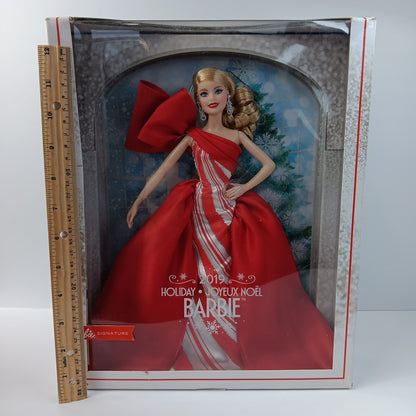 2019 Holiday Barbie Candy Cane Original Box Barbie Signature Joyeux Noel IN