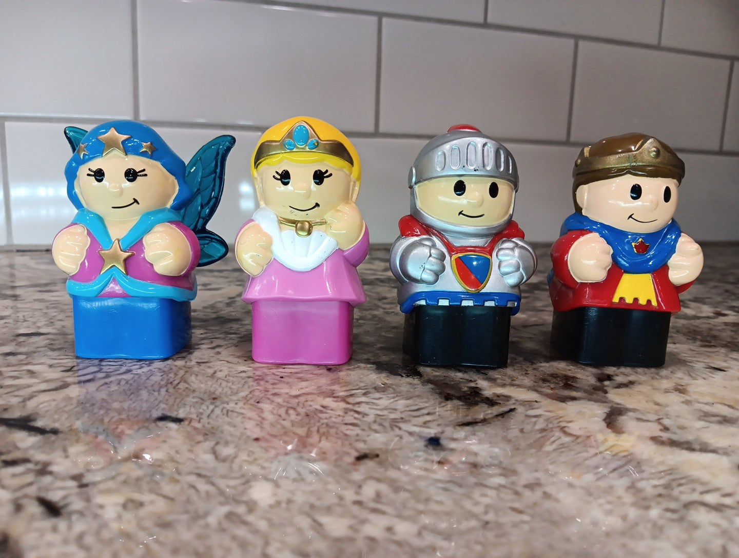 Mega Blocks Figures Set Of 4 Building Block Action Figures Cake Toppers Figurine