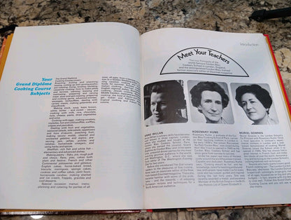 Vintage Cookbook Grand Diplome Cooking Course Vol 1 Recipes Hard Cover Chef Cook