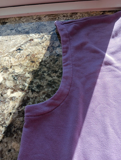 4x Plus Size Womens Sleeveless Hoodie Purple Active Zone Plus Size Very Good KH