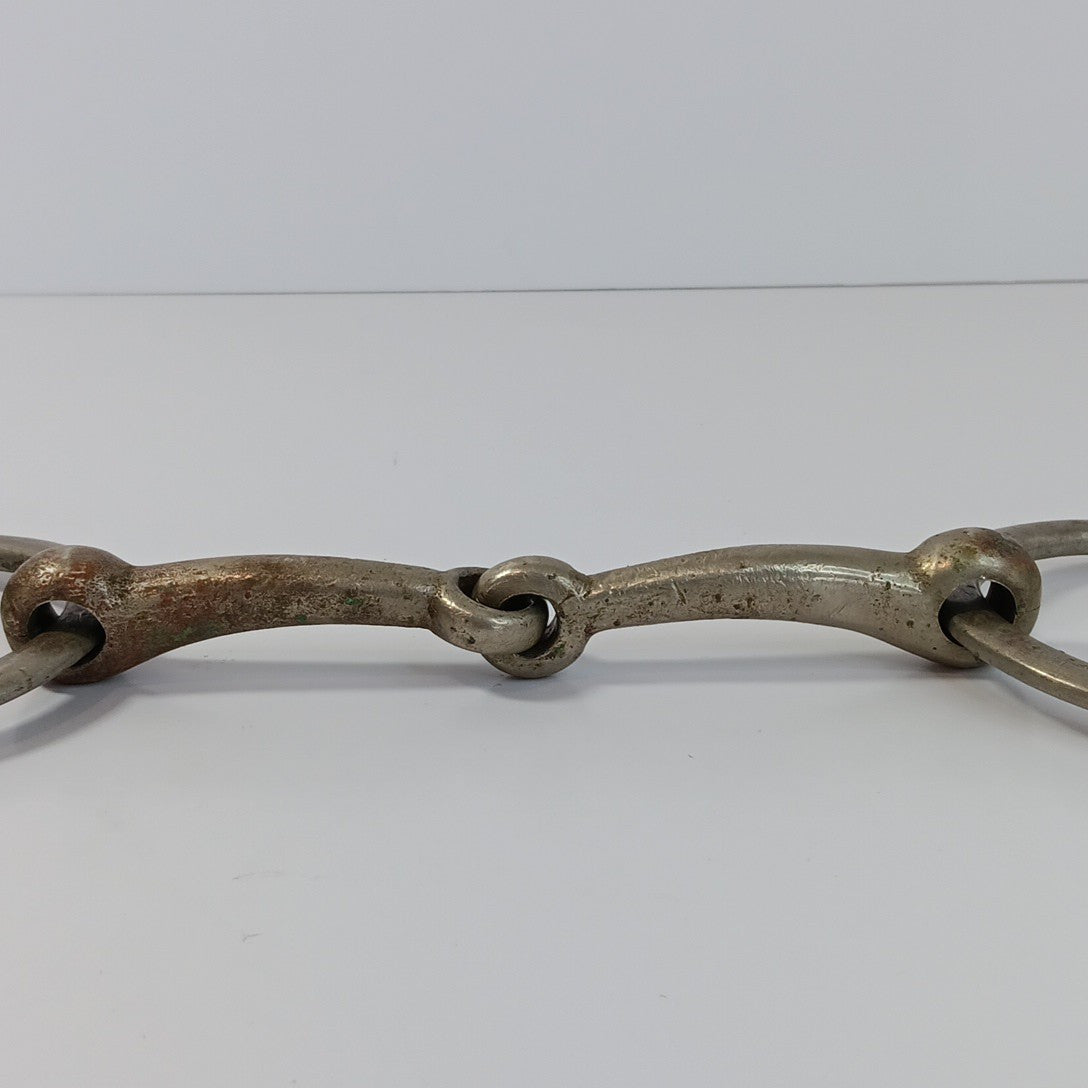 Horse Bridal Bit Iron Single Jointed Loose Iron Ring Snaffle Western 12”  X