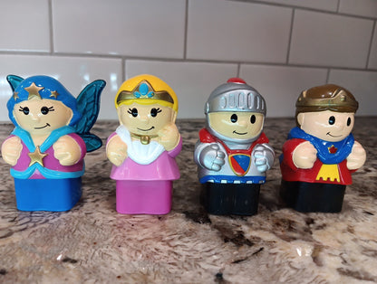 Mega Blocks Figures Set Of 4 Building Block Action Figures Cake Toppers Figurine