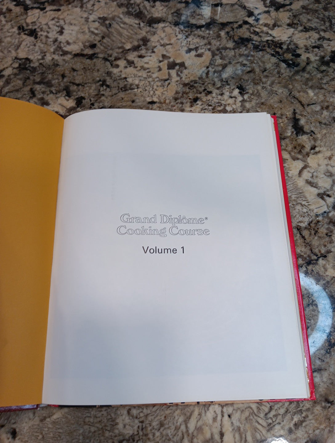 Vintage Cookbook Grand Diplome Cooking Course Vol 1 Recipes Hard Cover Chef Cook