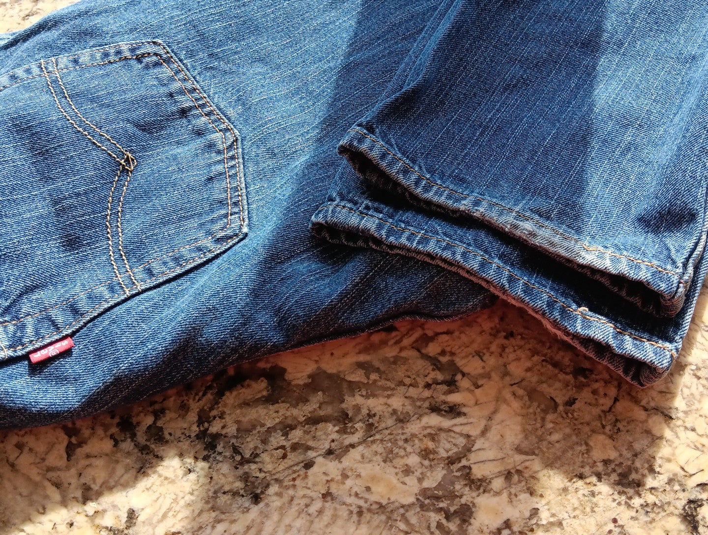 Levi Premium 511 Denim Jeans Mens Size 38x32 Blue Regular Straight See Notes BD