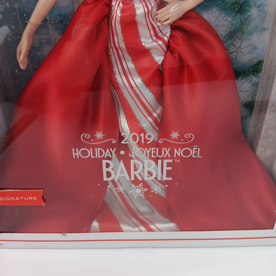 2019 Holiday Barbie Candy Cane Original Box Barbie Signature Joyeux Noel IN
