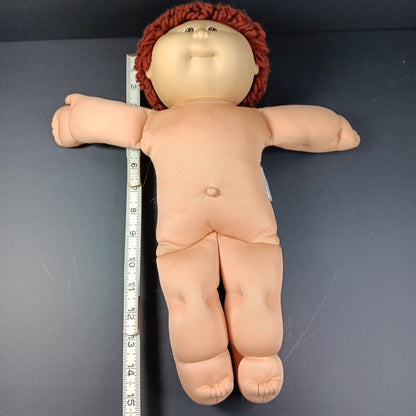 1985 15in VTG Cabbage Patch Kids Doll With Sweater Brown Hair Eyes #1 TW