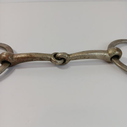 Horse Bridal Bit Iron Single Jointed Loose Iron Ring Snaffle Western 12”  X