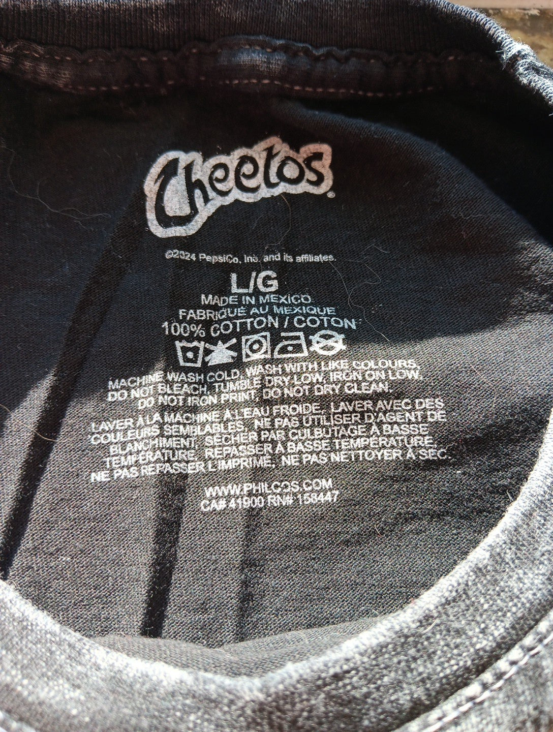 Rare Large Cheetos Racing Shirt Adult Black Flamin Hot Short Sleeve Tee Pepsi MX