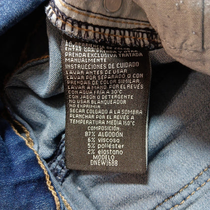 Size 7 X 27 Oh Pomp! Technofitted Skinny Stretch Ankle Womens Blue Jeans Mexico