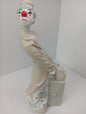 Porcelain Cascades Clown Playing The Piano With Dice 10" Tall 6340C